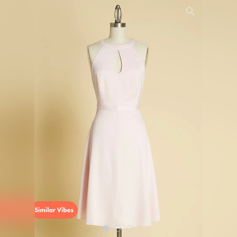 NWT Modcloth Pink Satin Halter Dress Size 2